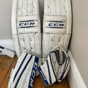 35" CCM Retro flex 550/ EFLEX 860 Regular Goalie Full Set (Used)