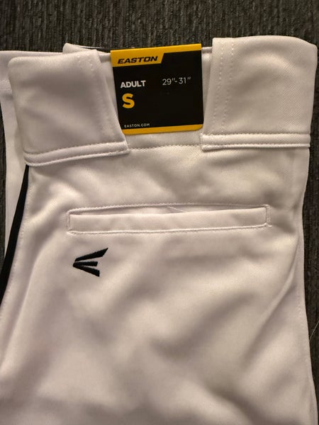 White Men's Small Adult Easton Game Pants (New)