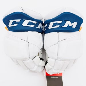 New Tampa Bay Lightning White CCM JetSpeed FT1 Hockey Gloves-13"-Single Layer Palms