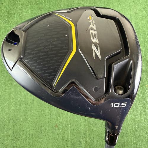 Taylormade RBZ Black 10.5 Driver Stiff Flex Matrix Ozik 55g White Tie X4 44.5