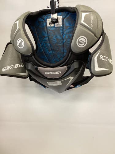 Used Maverik CHARGER EKG Lacrosse Shoulder Pads Black LG 11851-S000042498