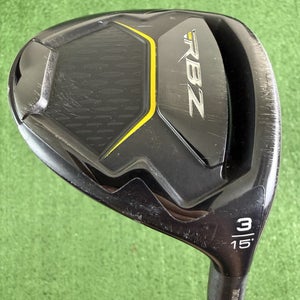 Taylormade RBZ Black 3 Wood 15 Degree Rocketfuel 55 Stiff Flex 43
