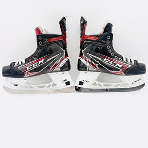 Custom Red CCM JetSpeed FT2 Pro Hockey Skates-7 D/A-261-StepSteel