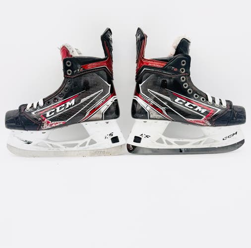 Custom Red CCM JetSpeed FT2 Pro Hockey Skates-7 D/A-261-StepSteel