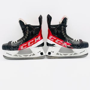 Custom Aiden Celebrini CCM Jetspeed FT4 Pro Hockey Skates-9 D/A-280-Black StepSteel