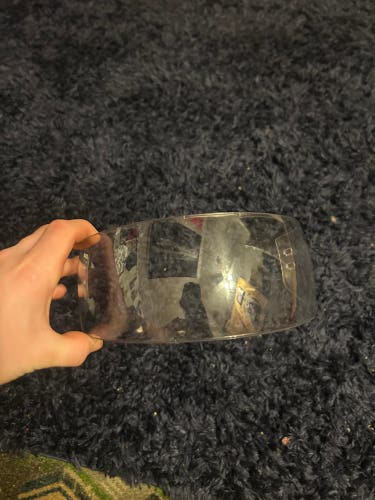 Medium Bauer Pro Straight Visor Clear Visor (New)