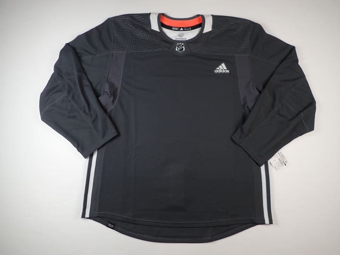 NEW! Adidas MIC Pro Stock Hockey Practice Jersey Blank Storm Gray 56