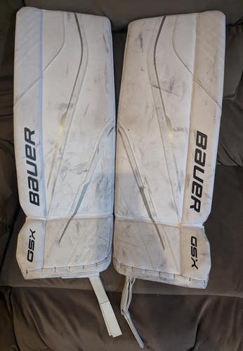 Small Bauer GSX (2023 Model) Goalie Leg Pads (Used)