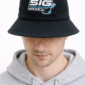 Black SIG Hockey Bucket Hat-Original SIG Hockey Logo