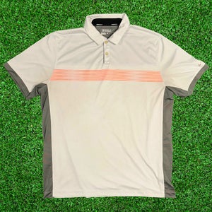 Nike Men’s Golf Polo - XL White / Gray / Orange - Men’s Golf & Business Casual