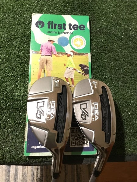 Adams Ladies Idea Tech V4 Iron Hybrids Set 5H & 6H Ultralite 50g Graphite (Read)