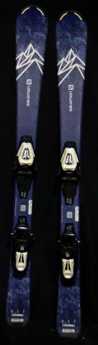 SALOMON QST MAX JR SKIS SIZE 110 CM WITH SALOMON BINDINGS