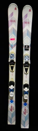 VOLKL CHICA SKIS SIZE 138 CM WITH MARKER BINDINGS