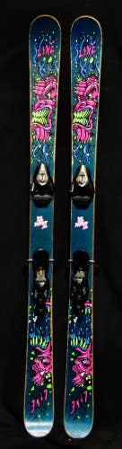LINE SKI AND DESTROY SKIS SIZE 155 CM WITH SALOMON BINDINGS