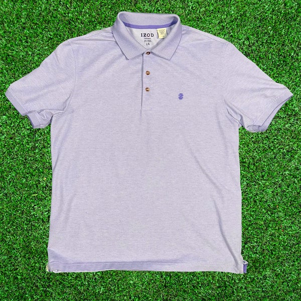 IZOD Men’s Polo - L Purple - Men’s Golf & Business Casual