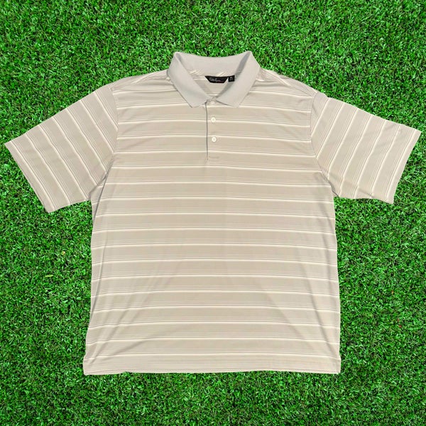 Walter Hagen Men’s Golf Polo - XL Gray / White - Men’s Golf & Business Casual