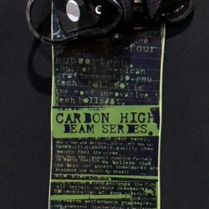GNU CARBOM HIGH BEAM SNOWBOARD SIZE 161W CM WITH BURTON LARGE BINDINGS