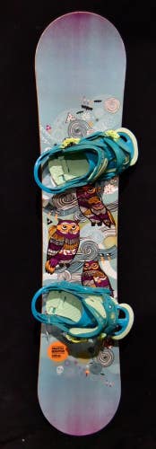 OMATIC BENATAR SNOWBOARD SIZE 135 CM WITH BURTON SMALL BINDINGS