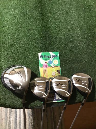 Adams Ladies Speedline Tech Woods Set (D, 3W. 5W, 7W) Ultralite 45g Graphite