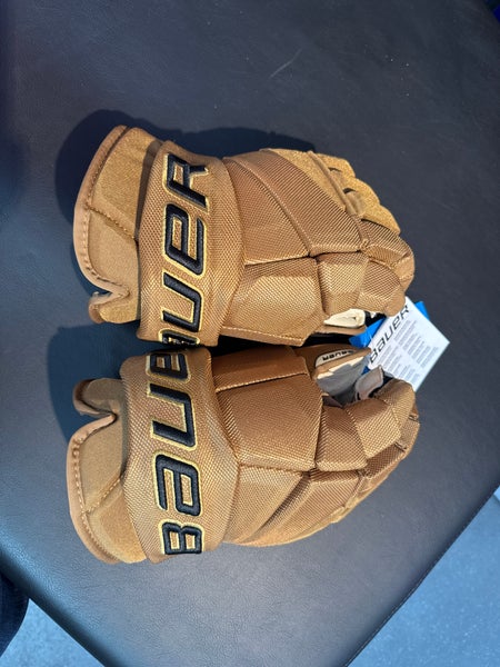 Bauer Vapor Pro Gloves Pro Stock (New) (Retro tan/ gold colourway)