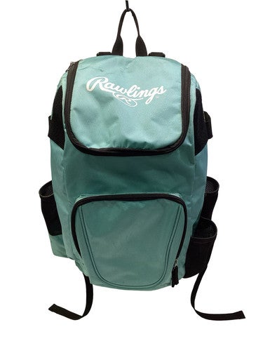 Used Rawlings 2 BAT BACK PACK BB/SB Player Backpack Turquoise 11347-S000262541