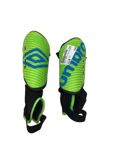 Used Umbro Soccer Shin Guards Junior Neon Green MD 11347-S000262513
