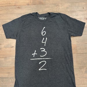 MENS MEDIUM 6+4+3=2 BASEBALLISM T-SHIRT