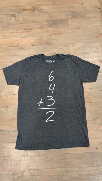 MENS MEDIUM 6+4+3=2 BASEBALLISM T-SHIRT