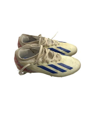 Used Adidas CRAZYFAST USA Soccer Cleats White/Red/Navy Junior 02.5 11347-S000262658
