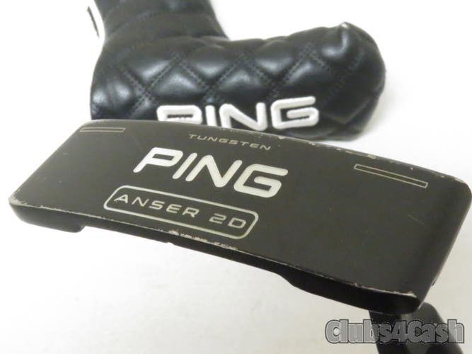 PING Anser 2D Putter Black Dot Graphite 35" +Cover