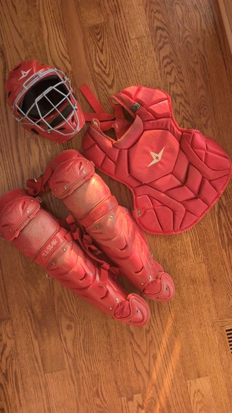 Red All Star System 7 Catcher's Set (Used)