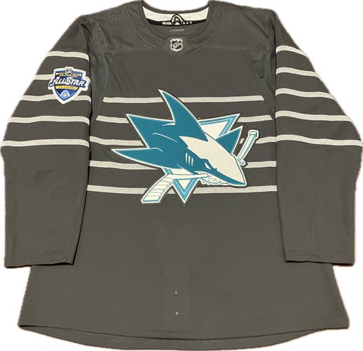 San Jose Sharks Blank 2020 All Star Adidas NHL Hockey Jersey Size 52