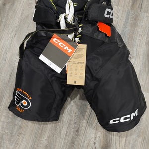 Black Medium Junior CCM Tacks Hockey Pants (New)