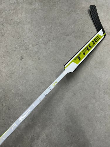 27” Paddle Senior True Hzrdus 9x Regular Goalie Stick NHL White/Black/Gold (New)