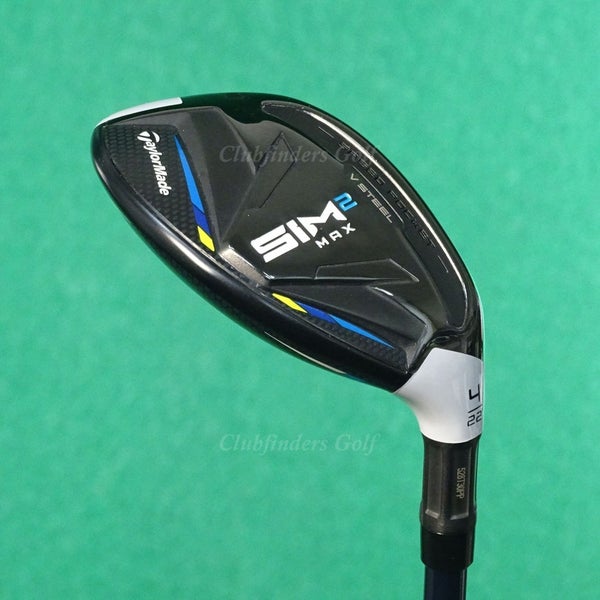 TaylorMade SIM 2 MAX Rescue 22 4 Hybrid Fujikura Ventus Blue 7-S Stiff w/ HC