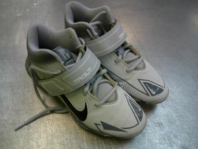 Used Nike TROUT BB/SB Cleats Grey Junior 06 11339-S000198158