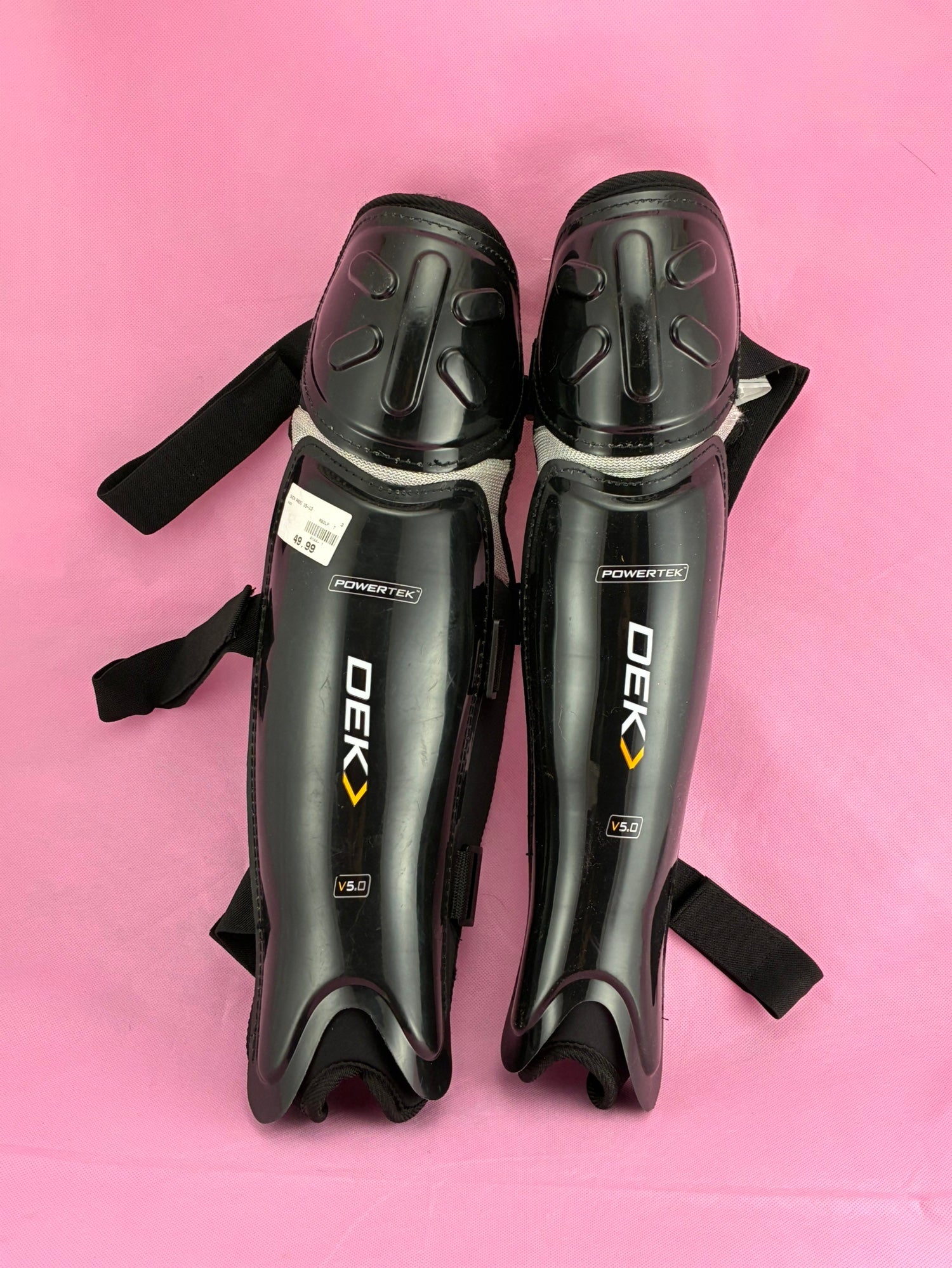 Mylec Street Hockey Shin Pads - Lightweight Dek Protection For Sport Court Surfaces