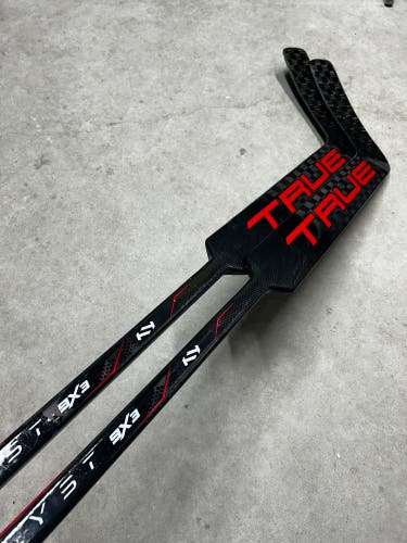 2 PACK - 24” Paddle Senior True 9X3 Catalyst Pro Stock Goalie Stick Black / Red