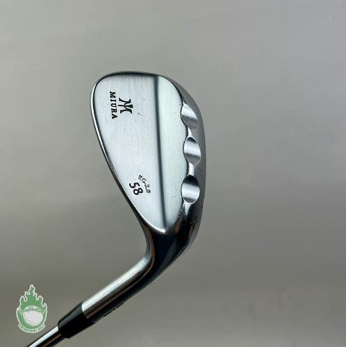 Used Right Handed Miura KG. 2.0 Wedge 58* 115g Wedge Flex Steel Golf Club