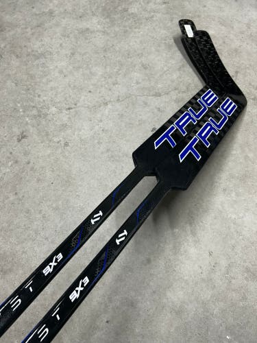 2 PACK - 24” Paddle Senior True 9X3 Catalyst Pro Stock NHL Goalie Stick Black / Blue