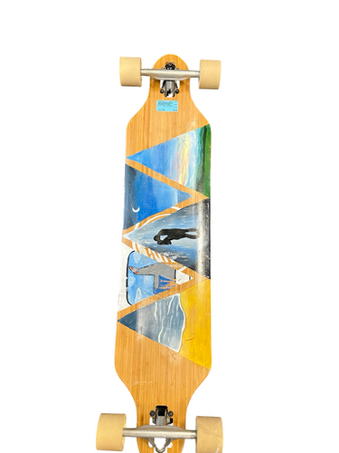 Used WHITE WAVE LONGBOARD Longboard Brown Long 11682-S000126225