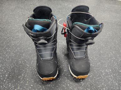 Used Burton FELIX BOA Womens Snowboard Boots Black Senior 7.5 11849-S000035987
