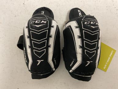 Used CCM TACKS 1052 PRO Youth Elbow Pads Black And White MD 11855-S000198186