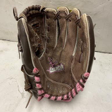 Used Rawlings FP11T RH Throw Fastpitch Gloves Brown 11" 11855-S000198136