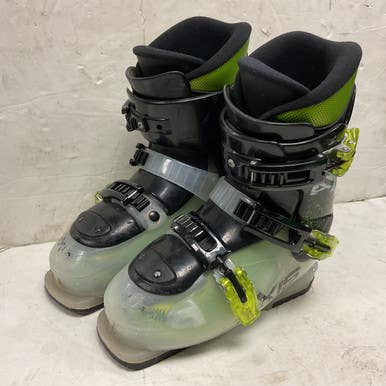 Used AXIS AX3 Boys DH Ski Boot Lime And Black 225 MP - J04.5 - W5.5 11855-S000198132