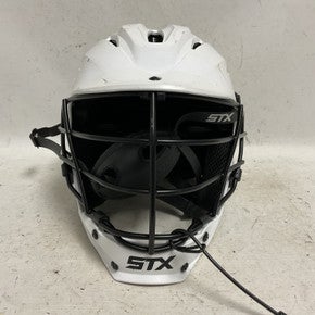Used STX RIVAL JR Lacrosse Helmet White One Size 11855-S000198236