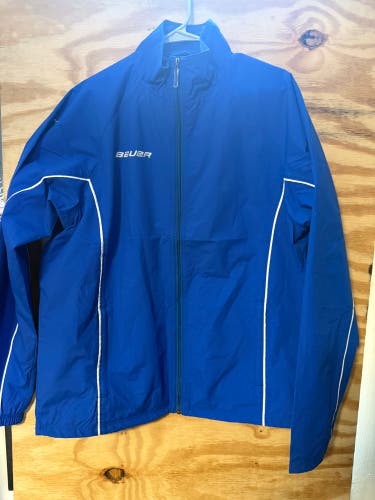 Bauer warm up jacket in royal blue