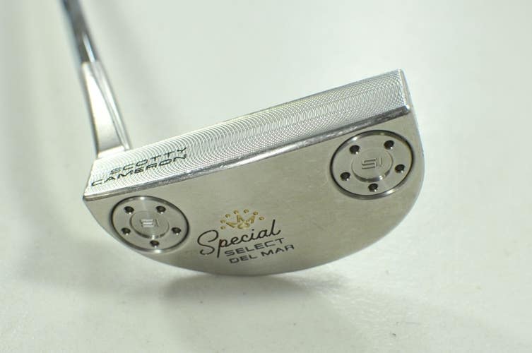 LEFT Titleist 2020 Scotty Cameron Special Select Del Mar 34" Putter Steel 209705