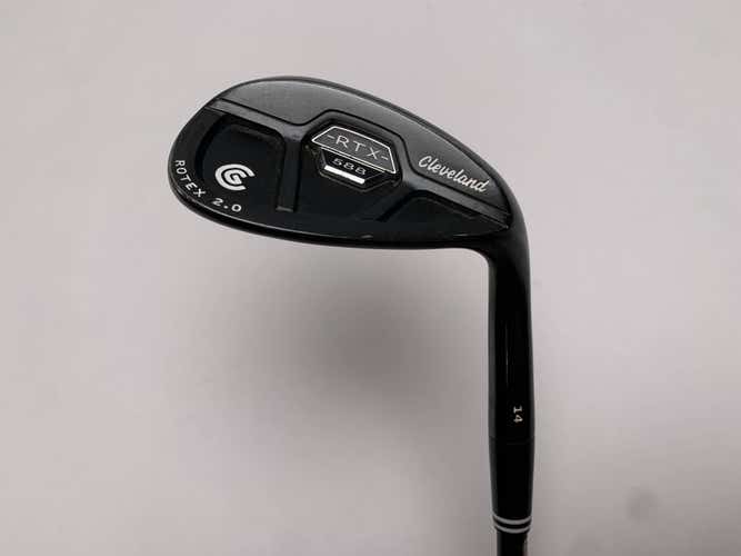 Cleveland 588 RTX 2.0 CB Black Satin Sand Wedge SW 56* 14 Rotex Wedge RH