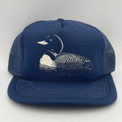 Vintage Loon Bird Snapback Trucker Hat Cap